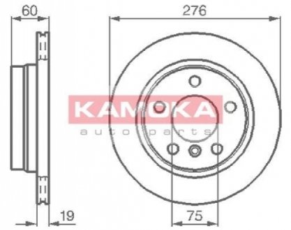 Тормозные диски BMW 3 (E36) 93-98/3 (E46) 98-05 KAMOKA 1031662