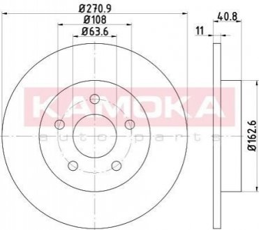 Тормозные диски FORD FOCUS III 11- KAMOKA 103183