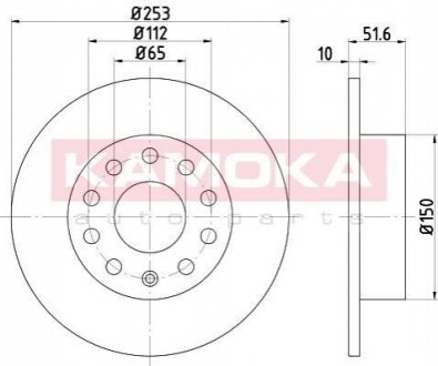 Тормозные диски KAMOKA 1032448