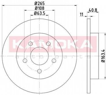 Тормозные диски FORD C-MAX 07-/FOCUS II 04- KAMOKA 1032452