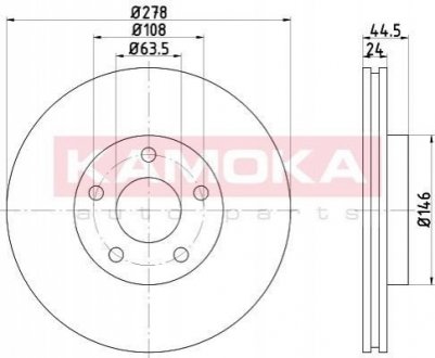 Тормозные диски KAMOKA 103245