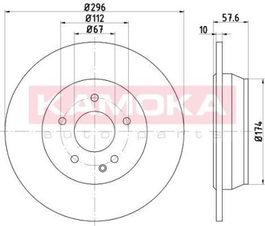 Тормозные диски MERCEDES VIANO 03-/VITO 03- KAMOKA 1032468