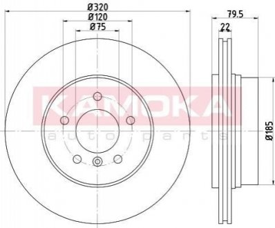Гальмівні диски BMW X3 (E83) 04- KAMOKA 1032594