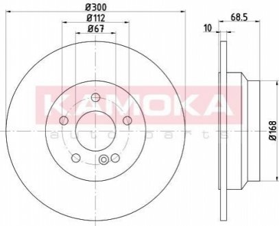 Тормозные диски MERCEDES KLASA E (W211) 02-08 KAMOKA 1032617