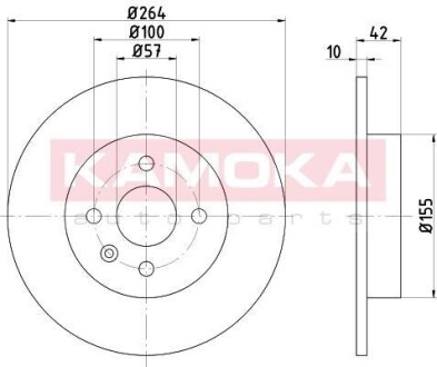 Тормозные диски KAMOKA 1032626