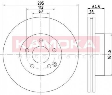 Тормозные диски MERCEDES KLASA C (W204) 07-/KLASA E (W212) 09- KAMOKA 103271