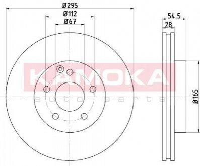 Тормозные диски MERCEDES KLASA E (W211) 02-08 KAMOKA 103278