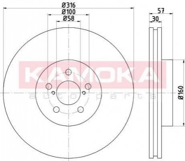 Тормозные диски KAMOKA 103303