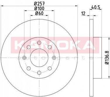 Тормозные диски KAMOKA 1033568