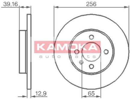 Гальмiвнi диски VW Caddy II/III/IV/Passat/Vento 1.4-2.0 88-04 KAMOKA 103410