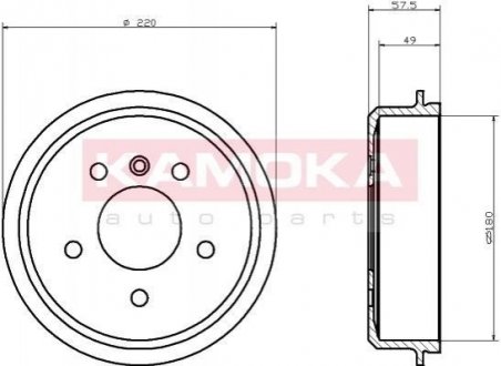 Тормозные барабаны KAMOKA 104045