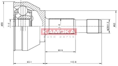 Шрус наружный KAMOKA 6152 (фото 1)