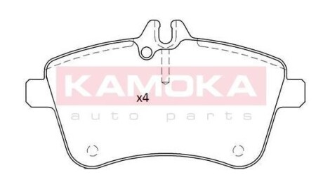 Гальмiвнi колодки дисковi KAMOKA JQ101207