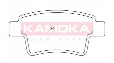 Тормозные колодки дисковые CITROEN C4 PICASSO 07-/C4 GRAND PICASSO 06- KAMOKA JQ101220