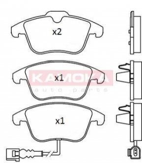 Гальмівні колодки дискові AUDI Q3 11-/ALHAMBRA 10-/SHARANA 10-/TIGUAN 07- KAMOKA JQ101226