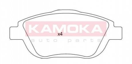 Тормозные колодки дисковые CITROEN C3 II 09-/C3 PICASSO 09-/DS3 09-/PEUGEOT 2008 13- KAMOKA JQ101247