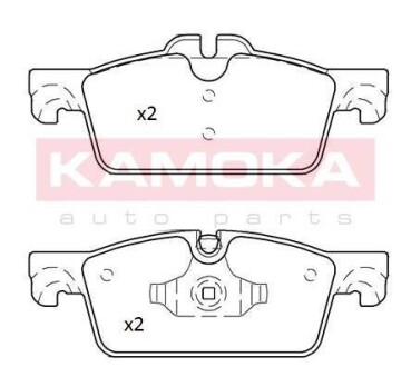 Тормозные колодки дисковые PEUGEOT 508 10- KAMOKA JQ101248