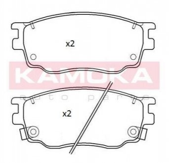 Тормозные колодки дисковые KAMOKA JQ101255