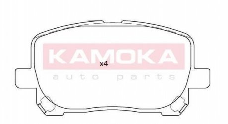 Тормозные колодки дисковые TOYOTA AVENSIS VERSO 01-09 KAMOKA JQ101256