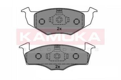 Тормозные колодки дисковые SEAT CORDOBA 93-99/IBIZA 93-02/VW GOLF III 91-97/VENTO 92-98 KAMOKA JQ1012576