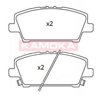 Тормозные колодки дисковые HONDA CIVIC 06-12 KAMOKA JQ101260