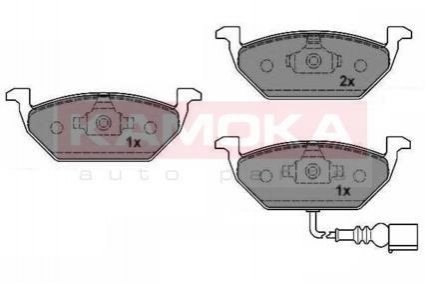 Тормозные колодки дисковые AUDI A3 96-01/SKODA OCTAVIA 96-/VW GOLF IV 98-05 KAMOKA JQ1012796