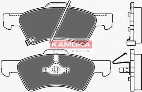 Тормозные колодки дисковые CHRYSLER VOYAGER 00-/JEEP CHEROKEE 01- KAMOKA JQ1013020