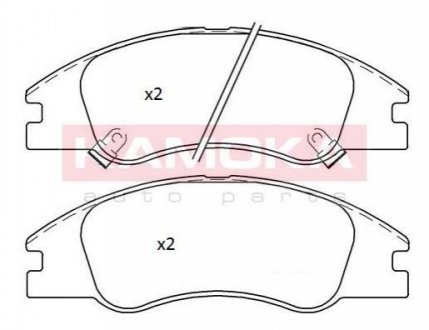 Тормозные колодки дисковые KIA CERATO 04- KAMOKA JQ101303