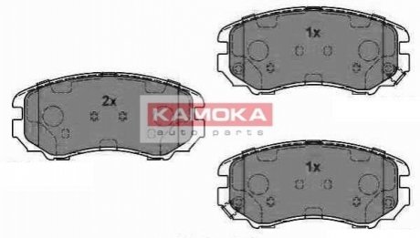 Тормозные колодки дисковые HYUNDAI TUCSON 04-/KIA MAGENTIS 01-/SOUL 09-/SPORTAGE 04- KAMOKA JQ1013466