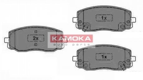 Тормозные колодки дисковые HYUNDAI I10 08-/KIA PICANTO 04- KAMOKA JQ1013566