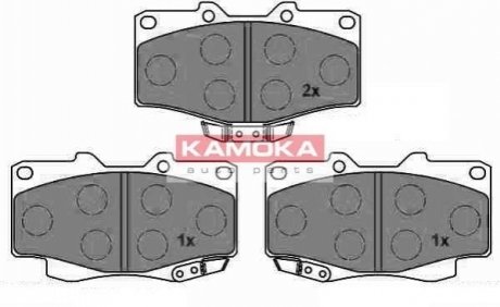 Тормозные колодки дисковые TOYOTA HILUX 01- KAMOKA JQ1013704