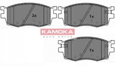 Тормозные колодки дисковые HYUNDAI ACCENT 05-/KIA RIO II 05- KAMOKA JQ1013910