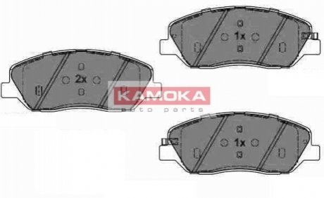 Тормозные колодки дисковые HYUNDAI SANTA FE 05- KAMOKA JQ1018222 (фото 1)