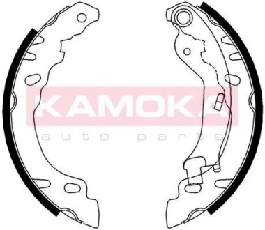 Тормозные колодки барабанные FIAT 500 07-/PANDA 03-/FORD KA 08- KAMOKA JQ202056