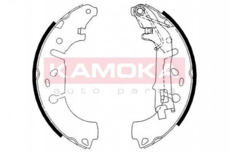 Тормозные колодки барабанные KAMOKA JQ202058