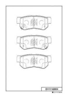 Колодки дискового тормоза KASHIYAMA D11118MH