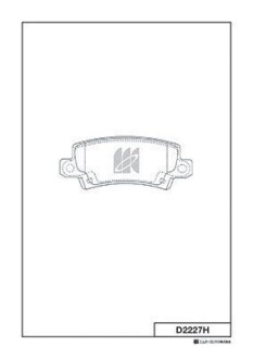 Колодки дискового тормоза KASHIYAMA D2227H