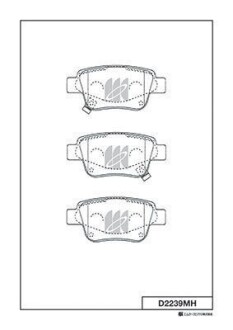 Колодки дискового тормоза KASHIYAMA D2239MH
