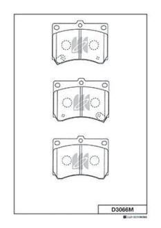 Колодки дискового тормоза KASHIYAMA D3066M