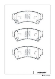 Колодки дискового тормоза KASHIYAMA D3146MH