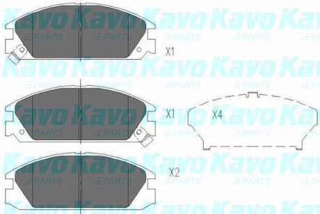 КОЛОДКИ ГАЛЬМІВНІ (К-Т) KAVO KBP2020