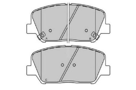 PARTS HYUNDAI Комплект гальмівних колодок i30 (GD) 1.4 CRDi 12-, KIA CEED (JD) 1.4 CVVT 12-18 KAVO KBP-3060