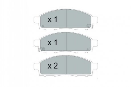 Колодки гальмівні (передні) Nissan NV200 10- KAVO KBP-6599