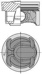 Поршень с кольцами FORD/LAND ROVER/VOLVO 87.5 TPBA/204PT/B4204T7 2,0 16V 10- (выр-во KS) KOLBENSCHMIDT 40315600