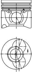Поршень PEUGEOT 85,40 KOLBENSCHMIDT 40405610 (фото 1)