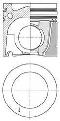 Поршень KOLBENSCHMIDT 41 088 600 (фото 1)