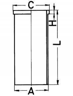 Гильза цилиндра KOLBENSCHMIDT 88 588 190