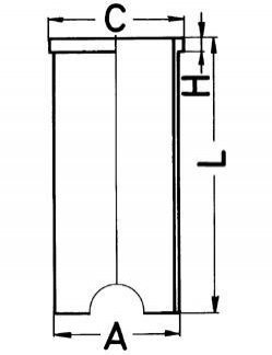 Гильза цилиндра KOLBENSCHMIDT 89163190