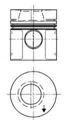 Поршень KOLBENSCHMIDT 91 551 610
