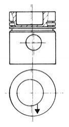 Поршень KOLBENSCHMIDT 93 831 610